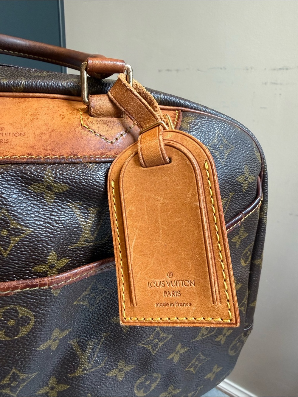 Louis Vuitton 1997 Deauville Bag in Brown Monogram Canvas Vintage Good Condtion - Picture 5 of 16